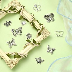 100Pcs 10 Styles Tibetan Style Alloy Pendants&nbsp;TIBEP-CJ0002-87