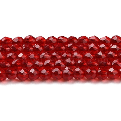 Transparent Glass Beads Strands&nbsp;GLAA-H021-04-24-1