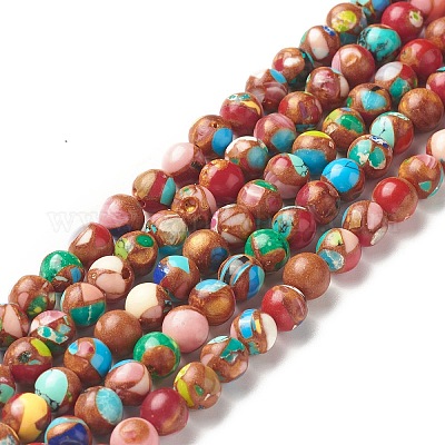 Assembled Natural & Dyed Magnesite Beads Strands&nbsp;G-L575-02K-A-1