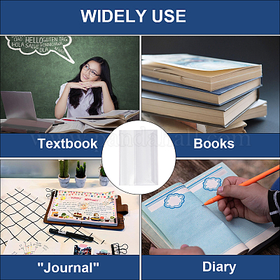 10Pcs Plastic Book Covers&nbsp;OFST-WH20816-004B-1