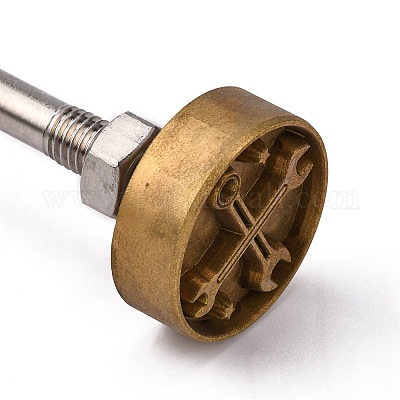 Stamping Embossing Soldering Brass with Stamp&nbsp;AJEW-WH0113-15-142-1