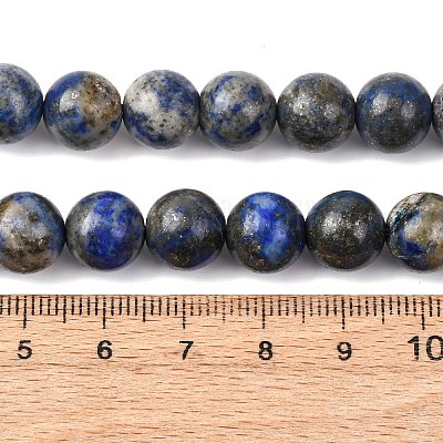 Natural Lapis Lazuli Beads Strands&nbsp;G-A163-07-10mm-1