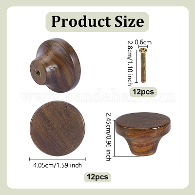 Round Wooden Drawer Handles&nbsp;AJEW-WH0752-203-1
