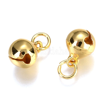 Brass Bell Charms&nbsp;KKB-H007-01G-1