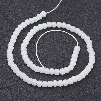 Imitation Jade Glass Beads Strands&nbsp;X-GMR4mmC26-1