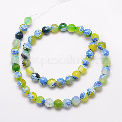 Natural Fire Crackle Agate Bead Strands&nbsp;G-K166-06F-10mm-08-1