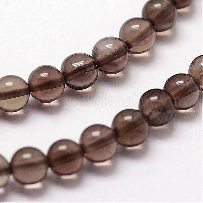 Natural Smoky Quartz Beads Strands&nbsp;G-N0195-02-2mm-1
