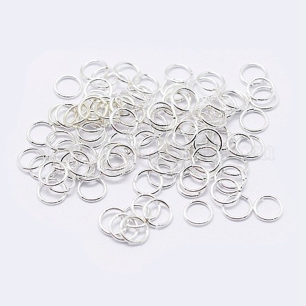 925 Sterling Silver Saw Cut Open Jump Rings STER-F036-02S-0.8x6mm-1