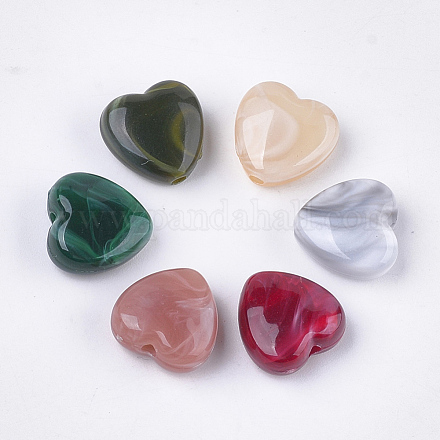 Acrylic Beads X-OACR-T011-38-1