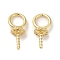 Brass Bead Cap Bails, Cadmium Free & Nickel Free & Lead Free, Real 14K Gold Plated, 12.5x6mm, Hole: 4mm