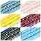 AB Color Plated Opaque Glass Beads Strands, Flat Round, Mixed Color, 6~6.5x3mm, Hole: 1~1.2mm, about 111~119pcs/strand, 14.17~15.16''(36~38.5cm)