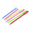 ABS Plastic Knitting Needles, Mixed Color, 90x6x3mm, Hole: 3x20mm, 70x4.5x3mm, Hole: 2x17mm, 6pcs/set