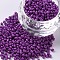Baking Paint Glass Seed Beads, Dark Violet, 12/0, 1.5~2mm, Hole: 0.5~1mm, about 3333pcs/50g, 50g/bag, 18bags/2pounds