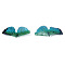 Plastic Pendants, Leaf, Light Sea Green, 16x30.5x3.5mm, Hole: 0.9mm