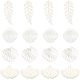 16Pcs 4 Styles Natural Shell Pendants&nbsp;SHEL-AR0001-14-1