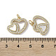 Brass Micro Pave Cubic Zirconia Pendants&nbsp;KK-G485-34A-G-3