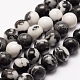 Natural Zebra Jasper Beads Strands&nbsp;G-F511-03-8mm-1