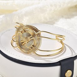 304 Stainless Steel Cuff Bangles for Women&nbsp;BJEW-Z091-05G-03