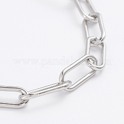 Tarnish Resistant 304 Stainless Steel Paperclip Chains&nbsp;STAS-I146-01P