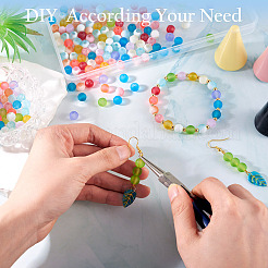 280Pcs 14 Colors Transparent Glass Beads Strands&nbsp;GLAA-TA0012-34