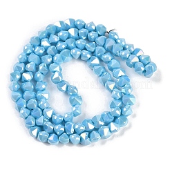 Electroplate Glass Beads Strands&nbsp;EGLA-B009-05A-07