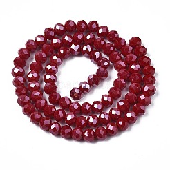 Electroplate Glass Beads Strands&nbsp;EGLA-A034-P8mm-A13