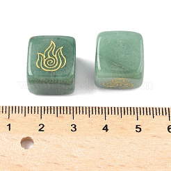 4Pcs 4 Styles Natural Green Aventurine Display Decorations&nbsp;G-F786-03A-05