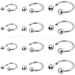 12Pcs 3 Styles Alloy Horseshoe Buckle&nbsp;FIND-GF0008-91P