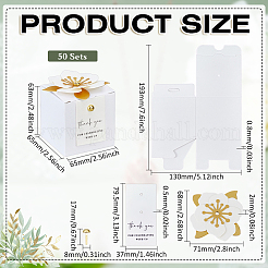Paper Folding Paper Candy Packing Tote Boxes&nbsp;CON-WH0110-299B