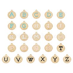26Pcs 26 Styles Alloy Enamel Pendants&nbsp;ENAM-TA0003-49