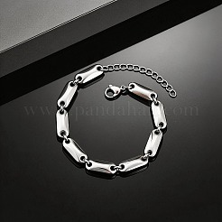 304 Stainless Steel Oval Link Chain Bracelets for Men&nbsp;WGEFEC8-01