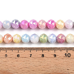 Anti-Tarnish Electroplate Glass Beads Strands&nbsp;GLAA-N010-8mm-05