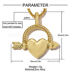Zinc Alloy Pendants&nbsp;AL-OY001-14G