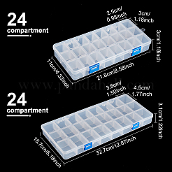 Plastic Bead Containers Rectangle&nbsp;CON-BC0006-81