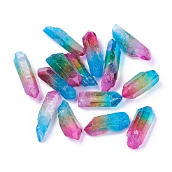 Electroplate Natural Quartz Crystal Beads&nbsp;KK-F757-G08