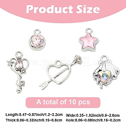 Alloy with Rhinestone Pendants&nbsp;FIND-YW0006-41