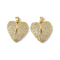 Brass Micro Pave Cubic Zirconia Pendants&nbsp;KK-E068-VC040