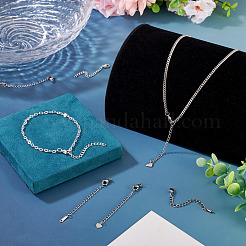 15Pcs 5 Styles 304/201 Stainless Steel Chain Extender&nbsp;STAS-TA0005-80