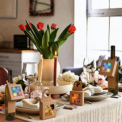 27Pcs Square Kraft Paper Wine Gift Hanging Boxes&nbsp;CON-CN0001-32