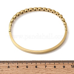 304 Stainless Steel Rhinestone Hinged Bangles for Women&nbsp;BJEW-B168-03D-G