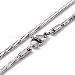 Non-Tarnish 304 Stainless Steel Snake Chain Necklaces&nbsp;NJEW-F226-01P-03