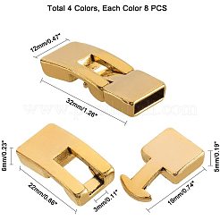 Tibetan Style Snap Lock Clasps&nbsp;PALLOY-PH0005-85