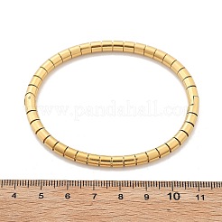 Texture 304 Stainless Steel Bangles for Women&nbsp;BJEW-Z092-14G