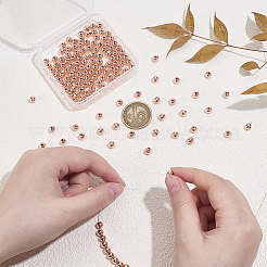 Brass Beads&nbsp;KK-PH0012-56RG-04