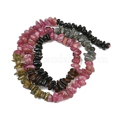 Natural Multicolor Tourmaline Chip Bead Strands&nbsp;G-M298-15A