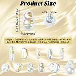 22Pcs 11 Styles ABS Plastic Imitation Baroque Pearl Beads&nbsp;FIND-CJ0005-37