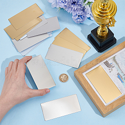 20Pcs 2 Colors Self-adhesive 201 Stainless Steel Type Business Cards&nbsp;AJEW-UN0002-30A