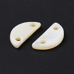 Natural Freshwater Shell Connector Charms&nbsp;SHEL-H001-11