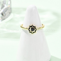 Brass Micro Pave Cubic Zirconia Cuff Open Rings&nbsp;RJEW-Z126-01G