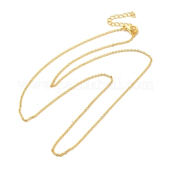 Gold Plated Brass Cable Chain Necklaces&nbsp;NJEW-BB10199-18